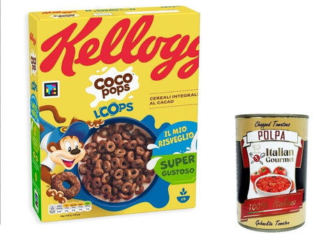 12x Coco Pops Loops, Crispy Chocolate Muesli 285g + Italian Gourmet Polpa 400g