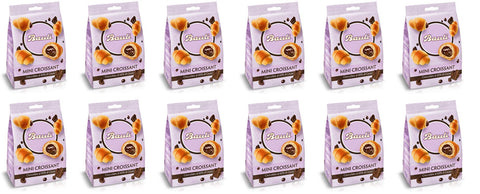 Bauli Mini Croissant with Cream al Cioccolato with Chocolate Cream 75 g Italian Snack Pack of 12