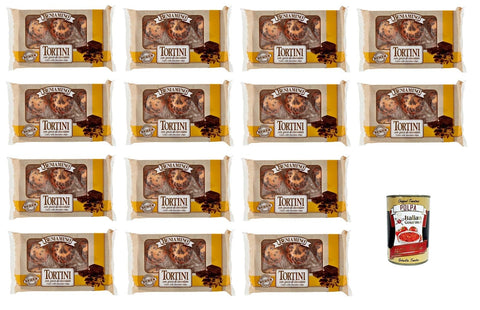 Beniamino Tortini with Gocce di Cioccolato with Chocolate Chips 14 x 250 g + Italian Gourmet Polpa 400 g