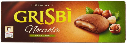 Vicenzi Grisbi Nocciola Biscuits with Hazelnut Cream 150 g Bar Biscuit Cake Pack of 12