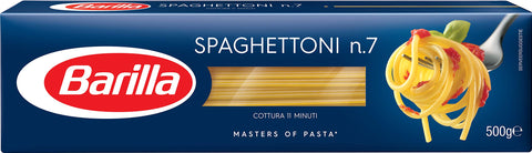 Barilla Durum Wheat Pasta Spaghettoni n. 7, Pack of 24 (24 x 500 g)