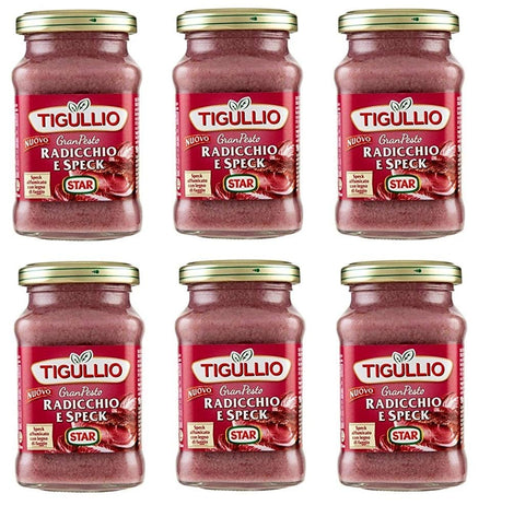 Star Tigullio GranPesto Pesto Radiccio e Speck 190 g Sauce Sauce (Pack of 6)