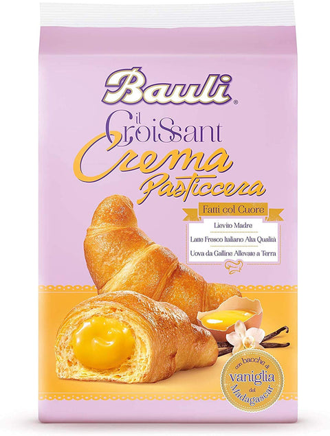 12 x Bauli Cornetti a Crema Croissant Brioche with Cream Custard (6 x 50 g) 300 g