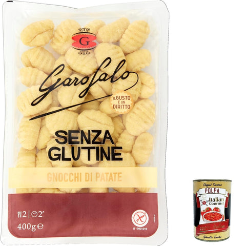 20x Gnocchi di patate 400 g Senza Glutine Glutin Free, Gluten-Free Pasta Noodles + Italian Gourmet Polpa 400 g