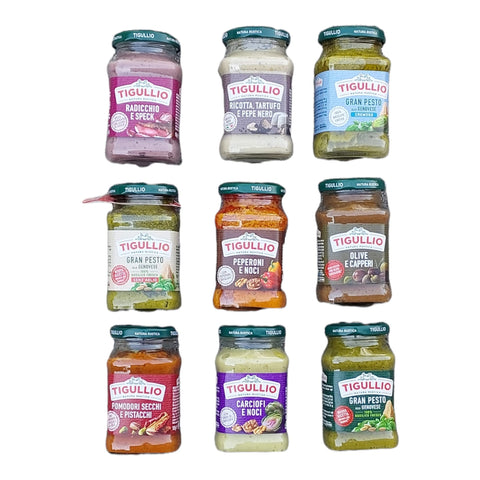 Tigullio Pesto Italy X Pasta Box Assortments of Various Flavours