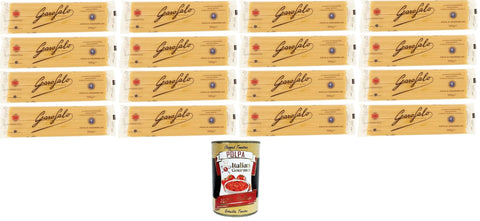 Garofalo Vermicelli N°10 Gragnano IGP Durum Wheat Semolina Pasta 16 x 500 g + Italian Gourmet Polpa 400 g