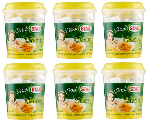 6 x Star I Dadi Classico Brewing Cubes Pack of 60 Cubes, Approximately 30 Litres of Broth is Received, 600 g Food Preparation for Broth