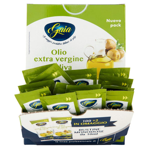 Gaia Ga25810 Extra Virgin Oil in Single-Dose Sachets – 102 Sachets of 10 ml