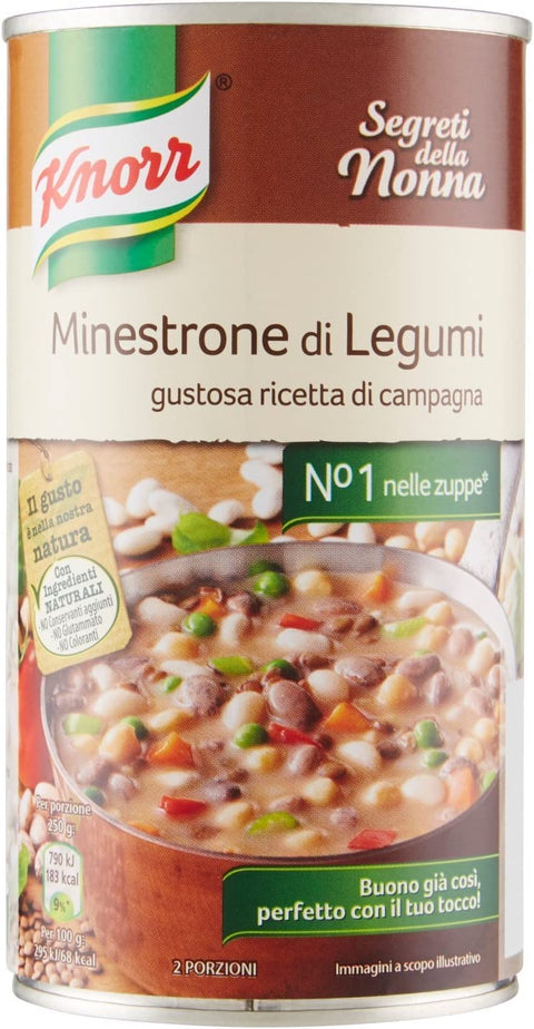 Knorr Minestrone di Legumi Pulse Soup 500 g Slow Cooked Pack of 3