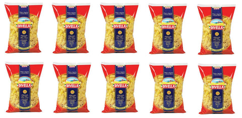 10x Pasta Divella 100% Italian N°18 Mezzi Rigatoni 500g