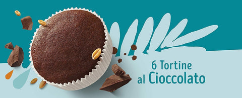 10x Misura Tortine al Cioccolato Privolat Chocolate Cake without Milk and Eggs 240 g