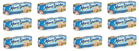 12x Mare Aperto Tonno all'olio di oliva tuna in olive oil tuna canned wild tuna (3 x 70 g)