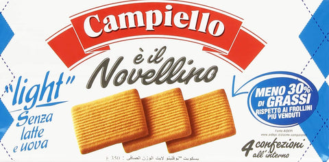 Campiello Novellino Light Biscuits without Milk and Eggs 350 g Cake Butter Biscuit Pack of 3