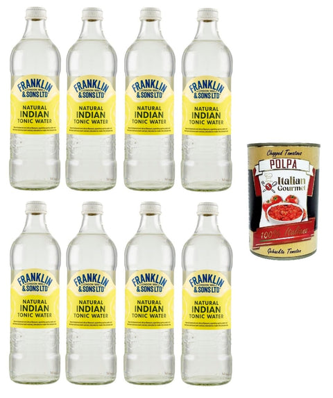 Franklin & Sons Ltd Premium Indian Tonic Water 8 x 500 ml + Italian Gourmet Polpa 400 g