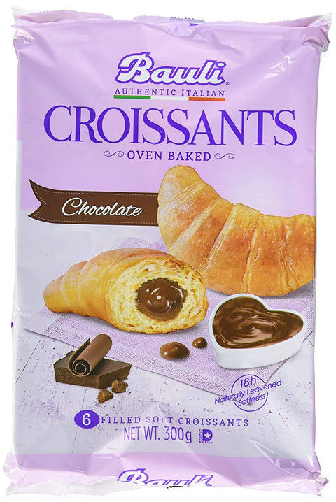 12 x Bauli Cornetti Croissant Biscuits Chocolate Brioche Cake Cocoa 6 x 50 g Chocolate
