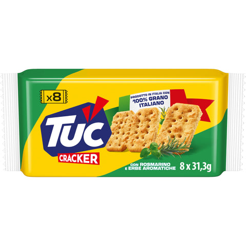 Tuc Cracker, Rosemary and Herbs Flavour, Baked with 100% Italian Wheat, 250 g