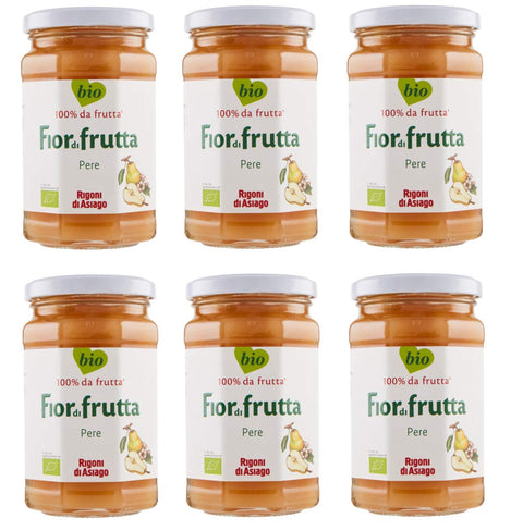 6x Rigoni di Asiago Fiordifrutta Fruit Spread Pear Organic 250g Jam