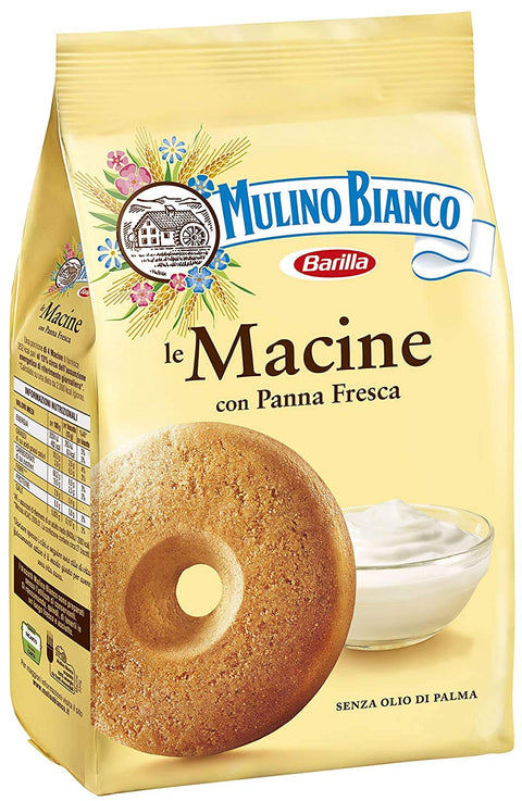 Mulino Bianco Macine Frollini with Panna Fresca. 6 x 400g = 2400g