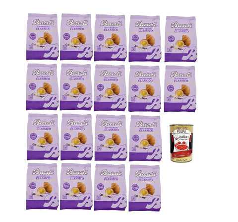 Bauli Extragolosi Mini Croissant with Vaniglia del Madagascar, Mini Snack Croissant with Madagascar Vanilla, 18 x 75 g, Italian Nibble Item + Italian Gourmet Polpa 400 g