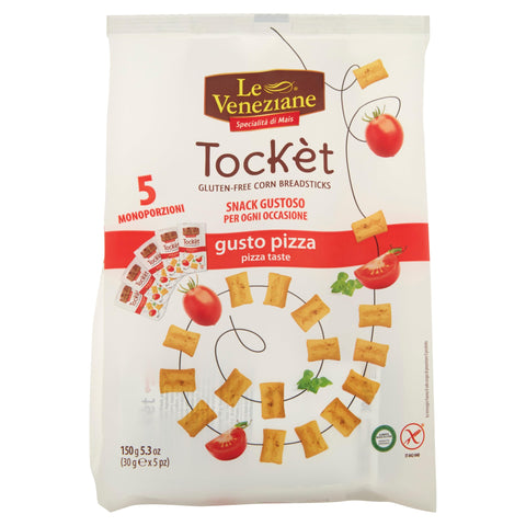 Molino Di Ferro Le Veneziane Tockèt Gusto Pizza Multipack, 5 Pieces x 30 g