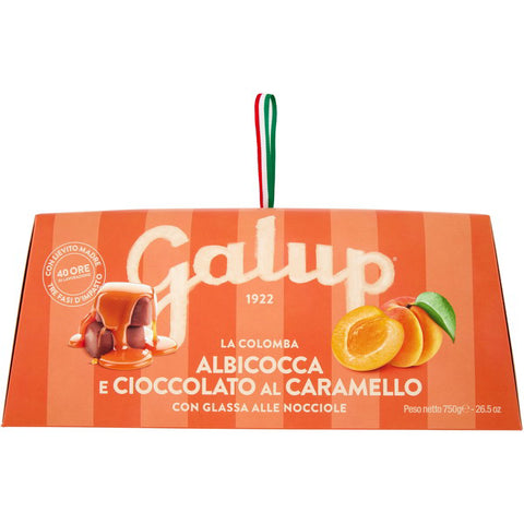 GALUP La Colomba albicocca e cioccolato al caramello Easter Colomba with Apricot and Caramel Chocolate 750g