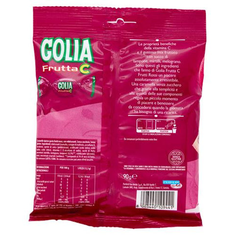 Golia Frutta C Frutti Rossi Red fruit flavoured filled candies 3x 90gr