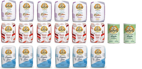 Farina Molino Caputo Nuvola Classica Cuoco Soft Wheat Flour Pizza Flour (18 x 1 kg) + 2 Caputo Lievito Yeast 100 g