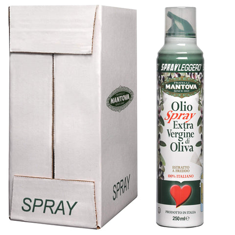 SPRAYLEGGERO 100% Italian Extra Virgin Olive Oil, Cold Pressed 6 x 250 ml – Thanks to the Practical Spray Bottle you can save up to 90% of the oil