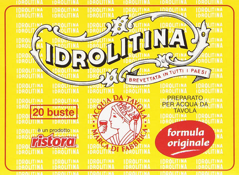 Ristora Idrolitina Refreshing Powder for Mineral Water 220 g Prepared Table Water Pack of 6