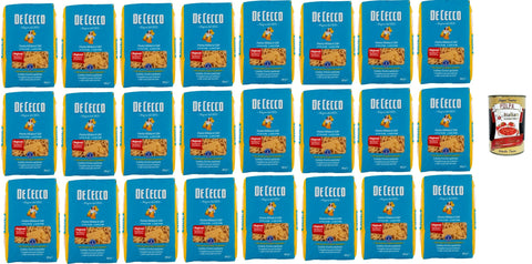 De Cecco Pasta Mista No. 120 – Pasta 24 x 500 g | Slow Drying | High Quality Durum Wheat Semolina | Cooking 13 min (al dente 11), Ideal for Soups & Traditional Dishes + Italian Gourmet Polpa 400 g