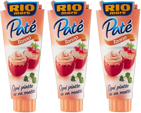 3 x Rio Mare Paté Tonno Tuna Cream 100 g Spread Spreadable Snack