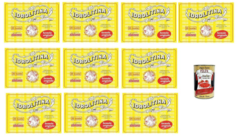 Ristora Idrolitina Preparato per Acqua da Tavola, Preparation for Table Water, 10 x 200 g (20 Bags) + Italian Gourmet Polpa 400 g