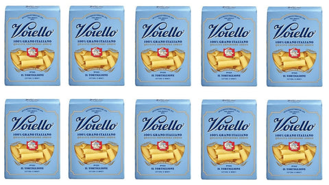 Voiello Il Tortiglione n°125 Pasta, 100% Italian Wheat, 500 g, Durum Wheat Semolina Pasta, Bronze Drawing, Pack of 10