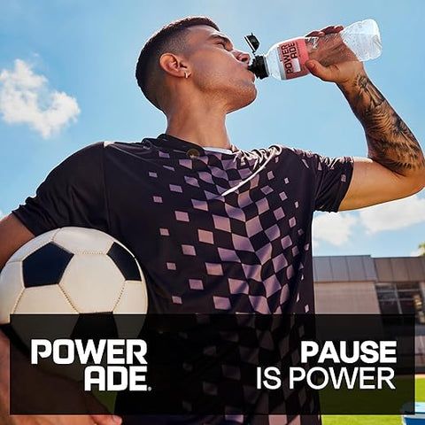 24x POWERADE Active Peach Apple Peach and Apple Water - Calorie-free and sugar-free refreshing drink with vitamins B3 and B6 - Sports drink with micronutrients in 500 ml disposable bottles
