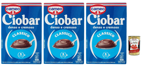 Cameo Ciobar Classico Cocoa Hot Chocolate Istant Chocolate 3 x 125 g Chocolate, Istant Hot Chocolate + Italian Gourmet Polpa 400 g