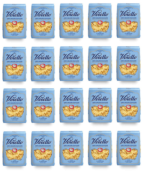 Voiello La Mafalda n°140 Pasta, 100% Italian Wheat, 500 g, Durum Wheat Semolina Pasta, Bronze Drawing, Pack of 20