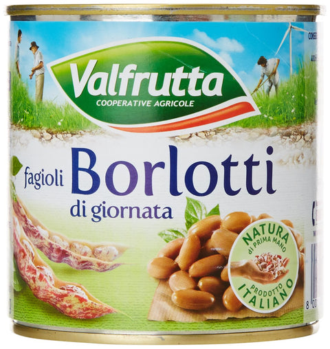 Valfrutta Fresh Borlotti Beans, 3 x 400g