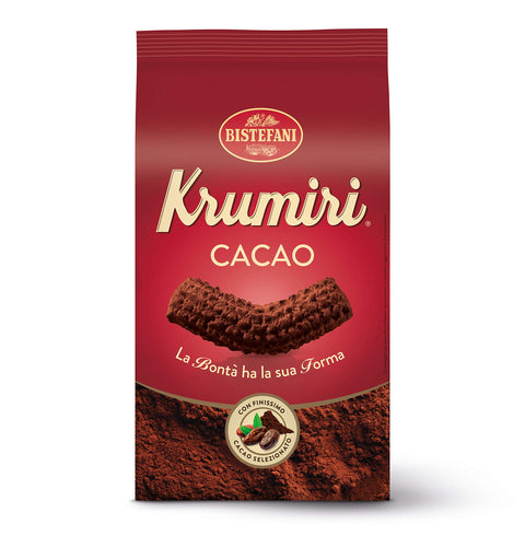 Bistefani Krumiri al cacao biscuits with cocoa biscuits, 300 g, very fine cocoa, 100% Italian biscuits