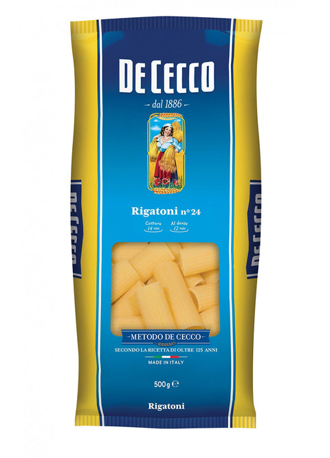 10x Pasta De Cecco 100% Italian Rigatoni n. 24 Pasta 500 g