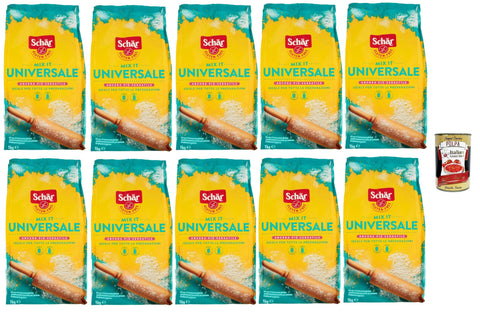 Schar Mix It Universal Miscela Di Farine Senza Glutine, Gluten-Free Flour Mix, Gluten Free Flour, 10 kg + Italian Gourmet Polpa 400 g
