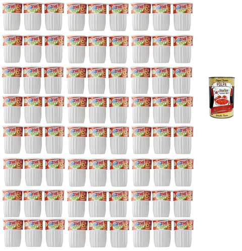 ESTATHE Thè Pesca Zero 72 x 20 cl, Iced Tea The' Peach without Sugar, Ice Tea Refreshing, No Preservatives and Artificial Colours, No Sugar Tea + Italian Gourmet Polpa 400 g