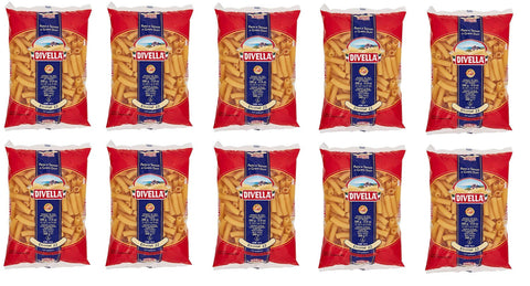 10x Pasta Divella 100% Italian N°22 Elicodali 500g