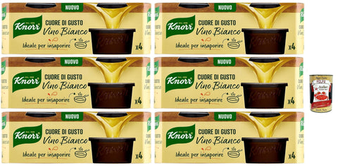 Knorr Cuore di Gusto Vino Bianco, Vegan, Gluten Free, 6 x 112 g + Italian Gourmet Polpa 400 g