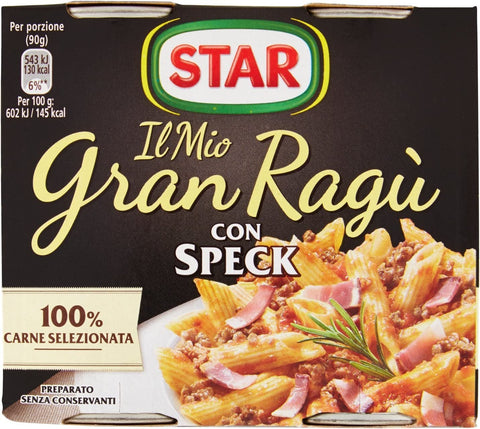 8x Il mio Gran ragu Star Bacon Tomato Sauce 2x 180g Sauce with Bacon Tomato Soup