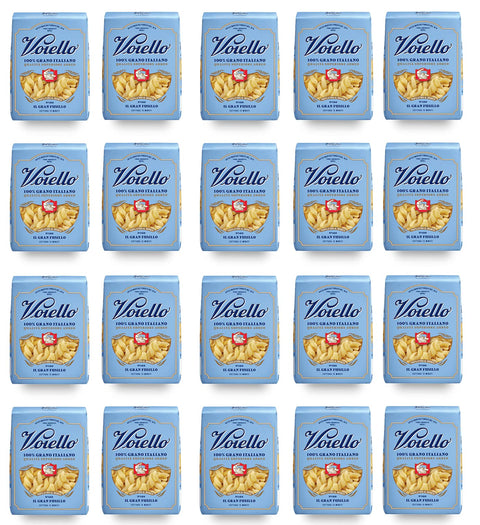 Voiello Il Gran Fusillo n°180 Pasta, 100% Italian Wheat, 500 g, Bronze Drawing, Pack of 20