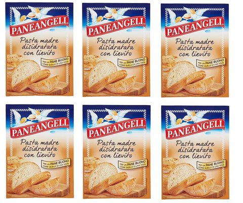 6 x Paneangeli Pasta Madre Mother Pasta with Yeast Dehydrated for Bread Bread 30 g