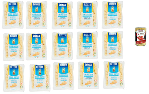 De Cecco Gnocchi di patate fresche senza glutine, gluten-free, 100% Italian pasta noodles, gluten free, 15 x 400 g + Italian gourmet polpa 400 g