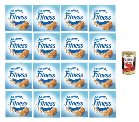 Nestlé Fitness Original Barrette di Cereali Integrali 141 g, Whole Grain Cereal Bar (6 x 23.5 g) 16 x 141 g + Italian Gourmet Polpa 400 g