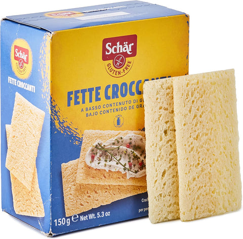 6 x Schär Fats Croccanti 150 g Gluten Free Gluten Free Crispy Bread for Celiac Disease + Italian Gourmet Polpa 400 g
