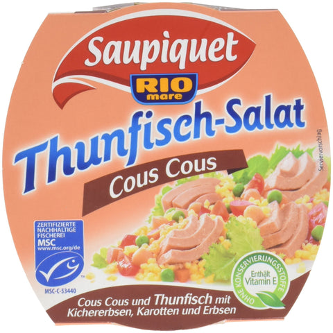 Saupiquet Tuna Salad Cous Cous, Pack of 6 (6 x 160 g)